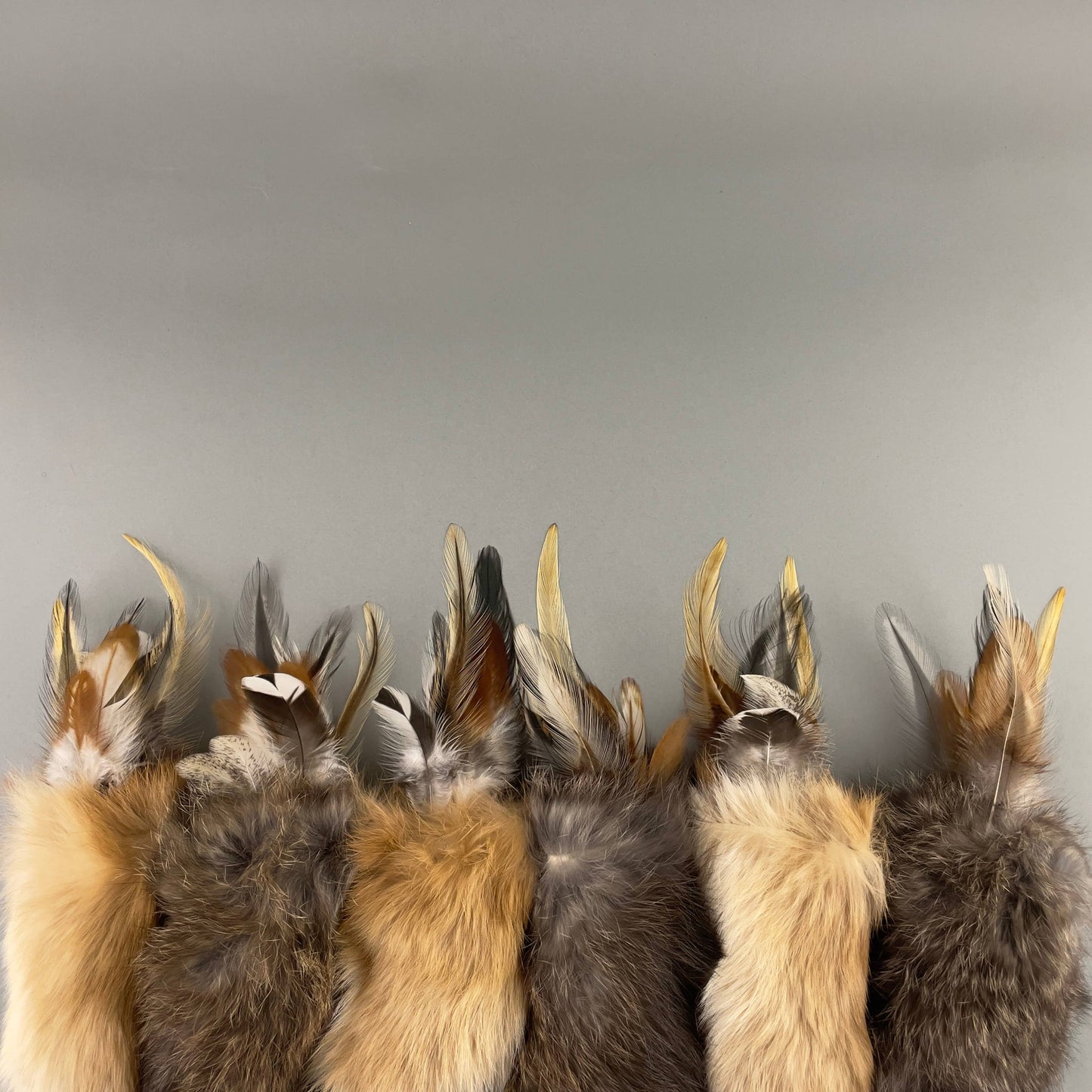 Handmade Rabbit Fur and Feathers Cat Toy, Cat pillow toy