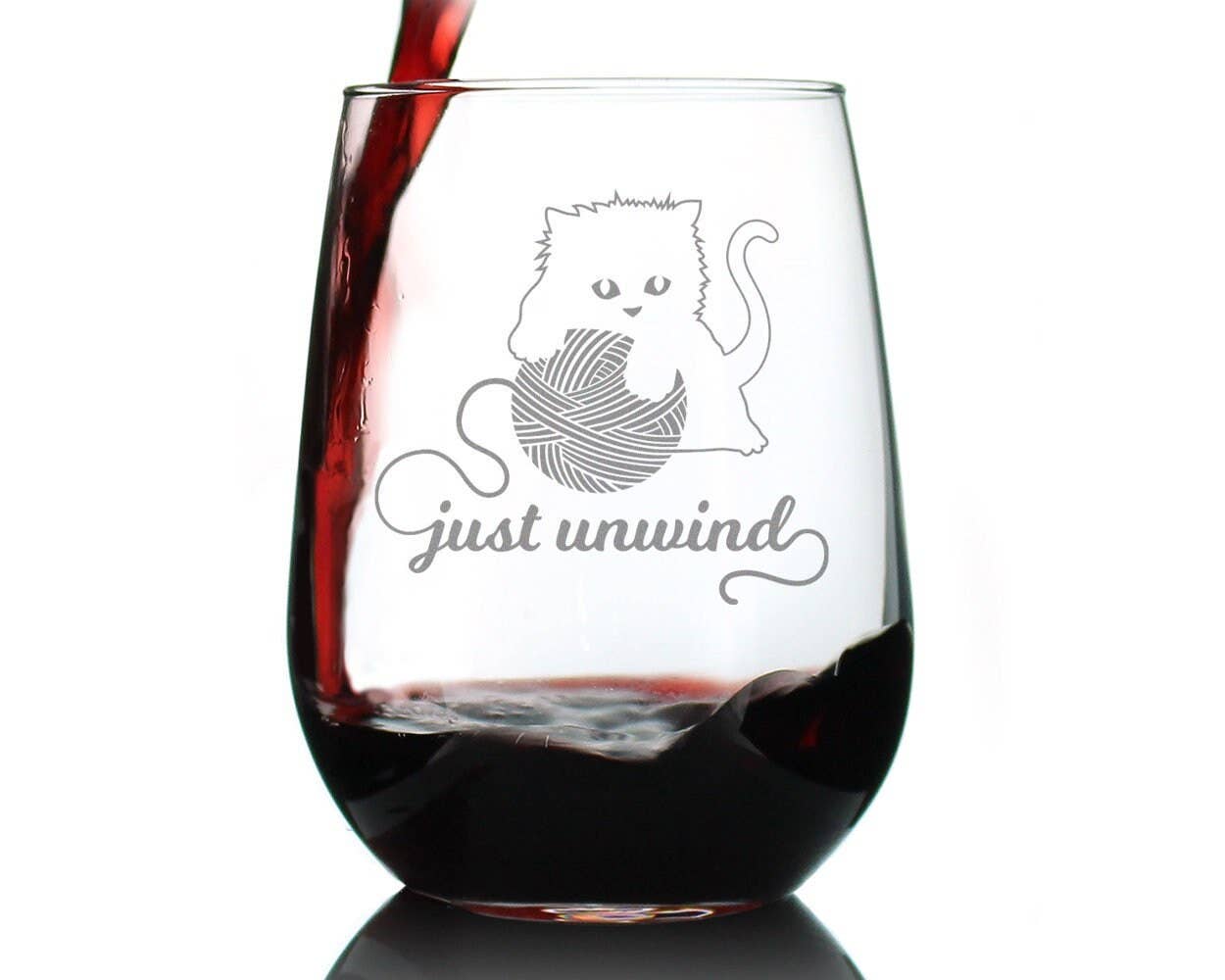 Just Unwind Stemless Wine Glass