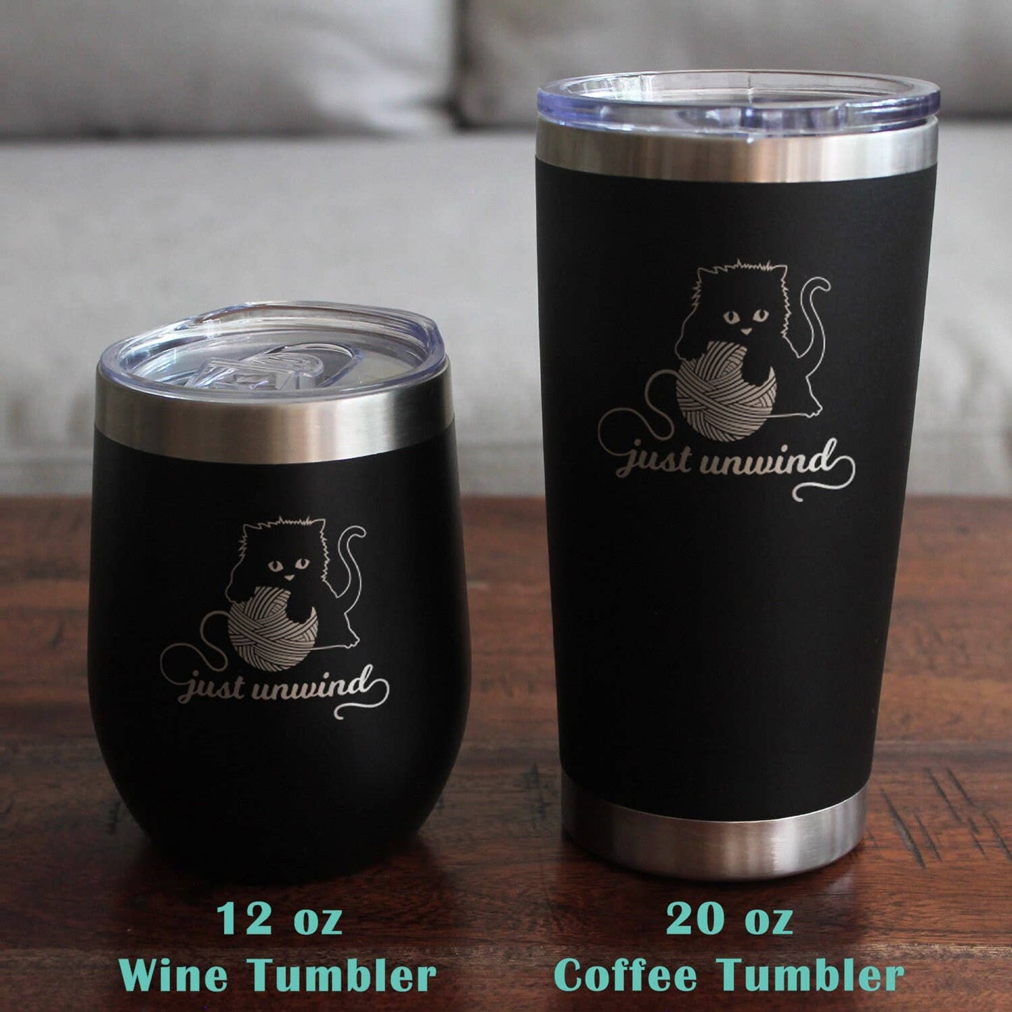 Just Unwind Stemless Wine Glass